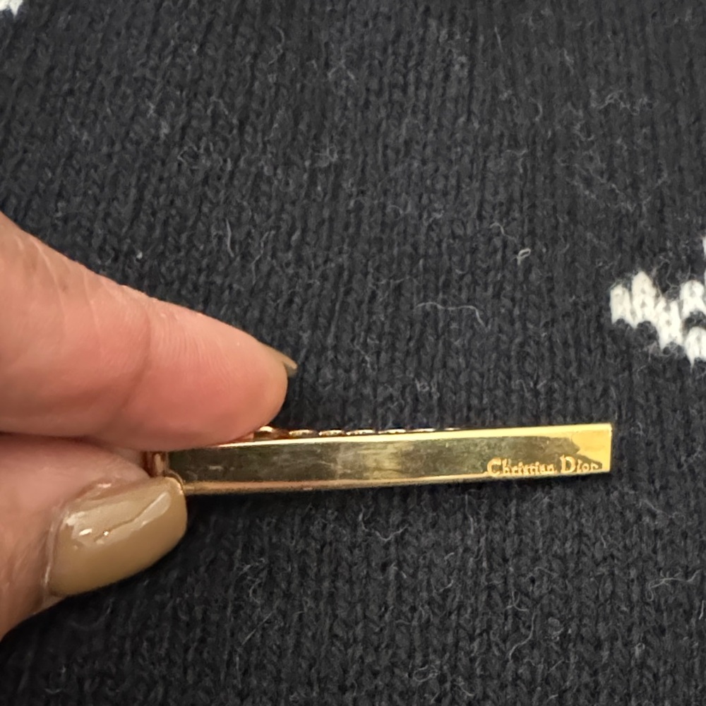 Christian Dior Gold Tie/ Scarf Clip